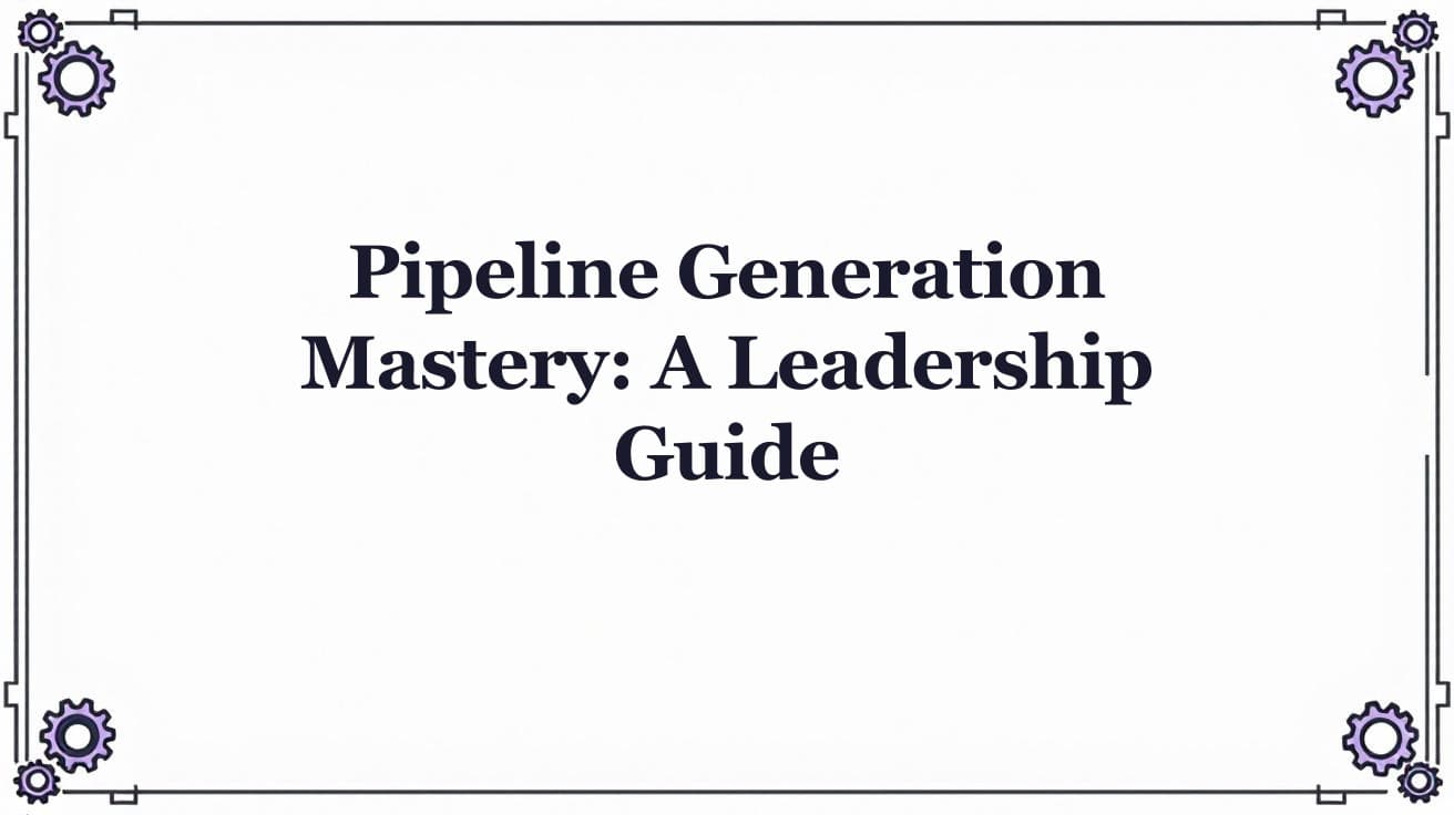 Pipeline Generation: The Complete B2B Playbook