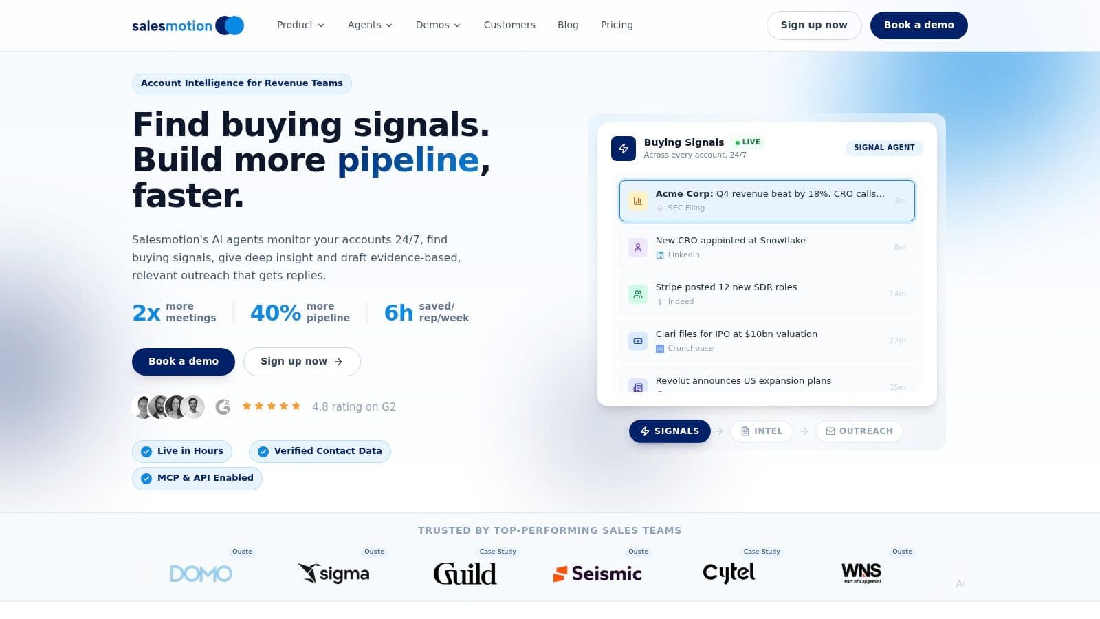 Screenshot from https://salesmotion.io