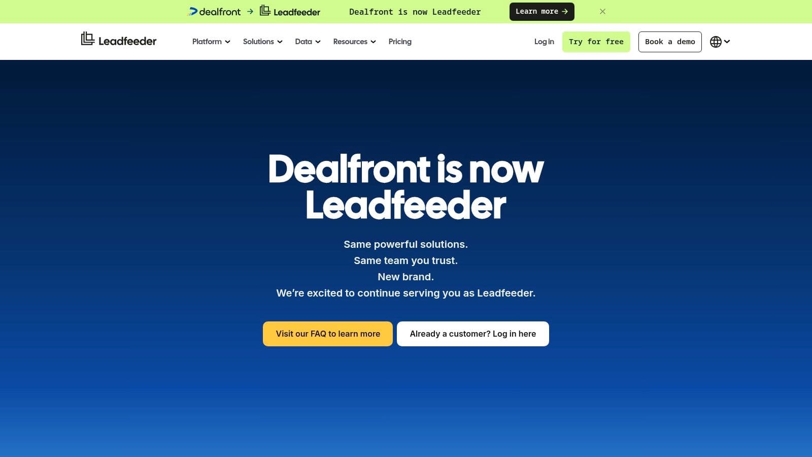 Dealfront (formerly Leadfeeder + Echobot)