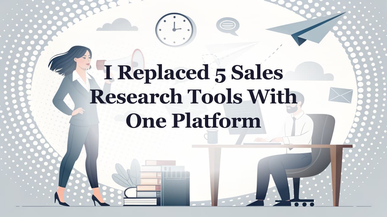 I Replaced 5 Sales Research Tools With One Platform — Here's What Happened