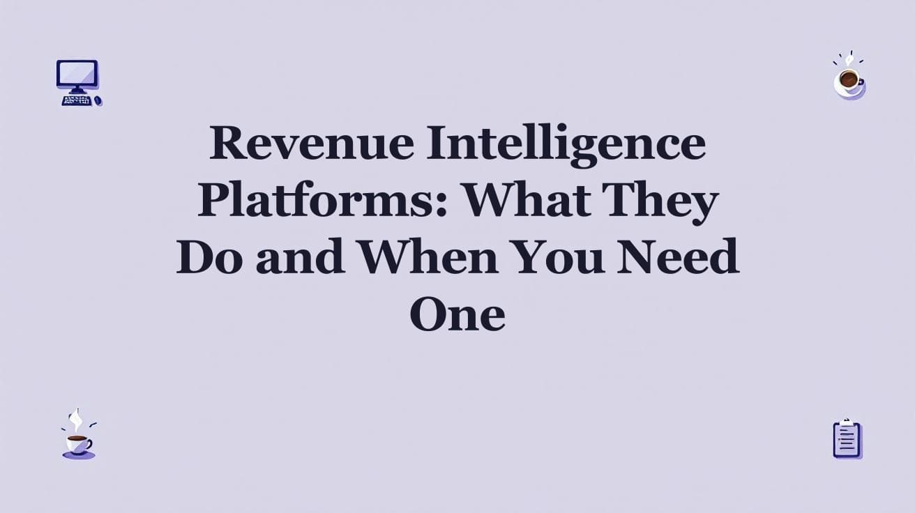 Revenue Intelligence Platforms: A Buyer's Guide