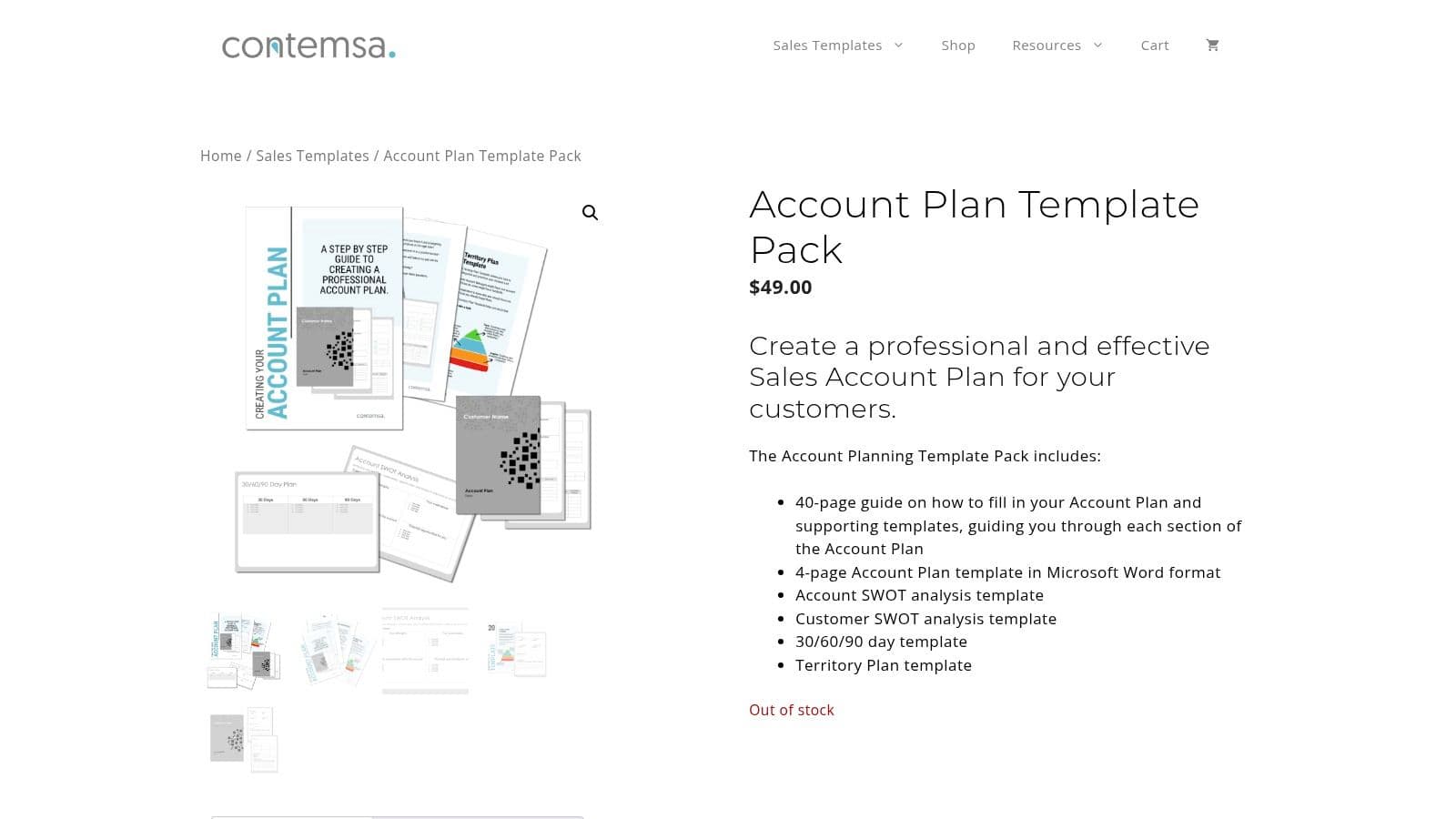 Contemsa — Account Plan Template Pack (Word)