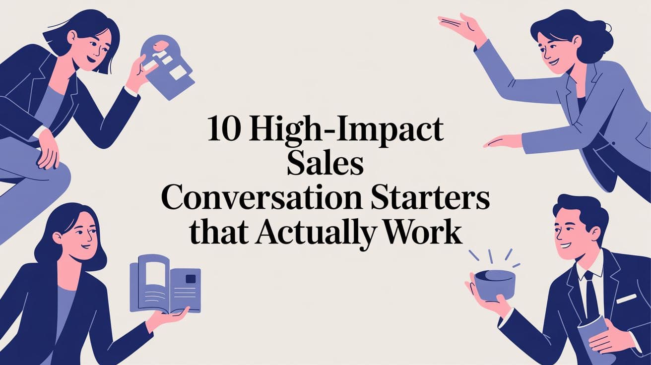 10 Sales Conversation Starters That Actually Work