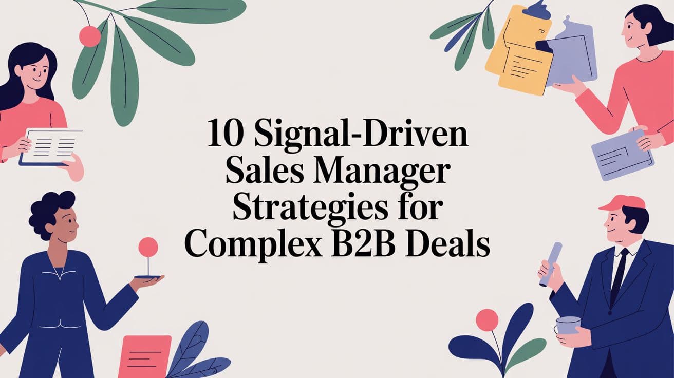 10 Signal-Driven Sales Manager Strategies for Complex B2B Deals