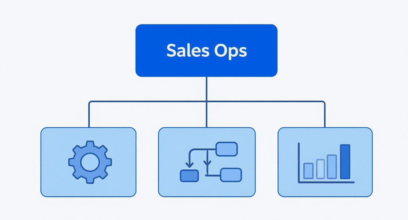 Infographic about sales operations roles and responsibilities