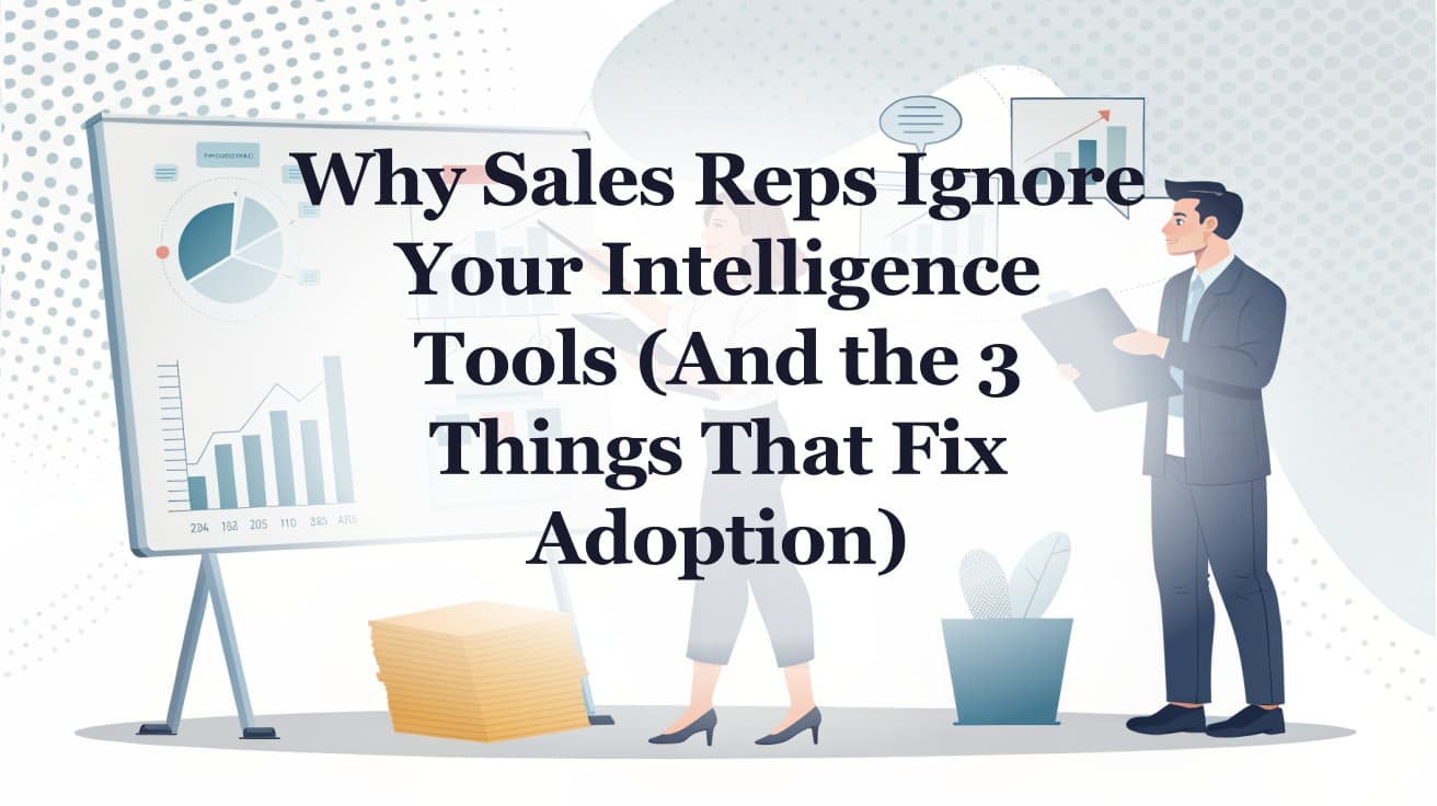 Why Sales Reps Ignore Your Intelligence Tools (And the 3 Things That Fix Adoption)