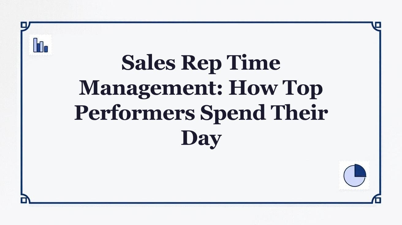 Sales Time Management: How Top Reps Spend Their Day