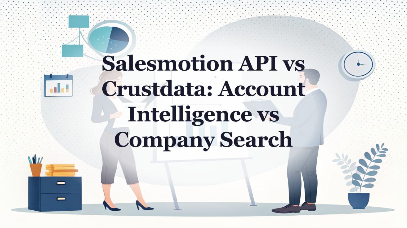 Salesmotion API vs Crustdata: Account Intelligence vs Company Search