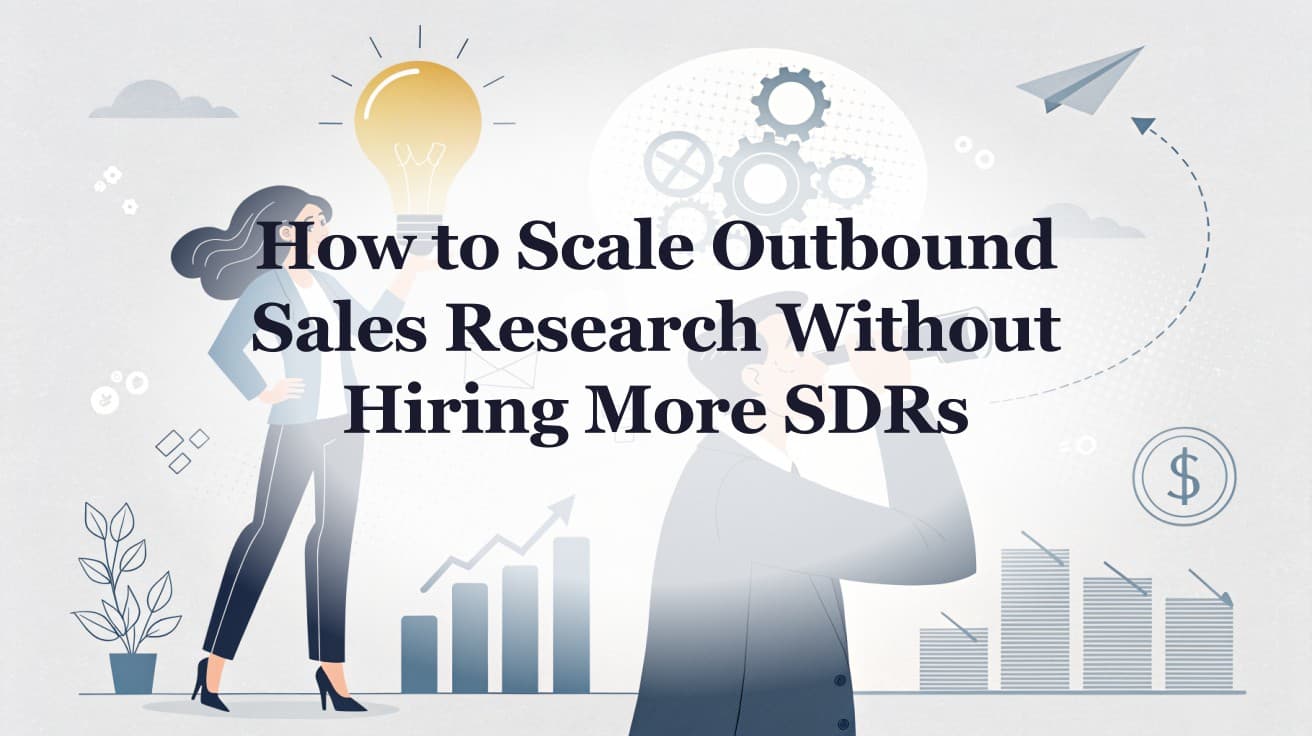 How to Scale Outbound Sales Research Without Hiring More SDRs