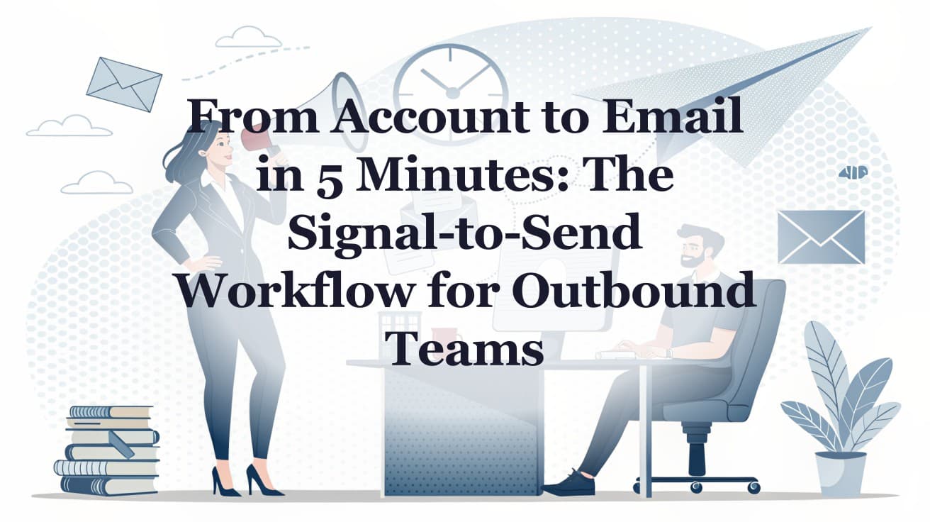 From Account to Email in 5 Minutes: The Signal-to-Send Workflow for Outbound Teams