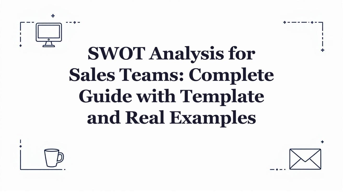 SWOT Analysis for Sales: Complete Guide with Examples