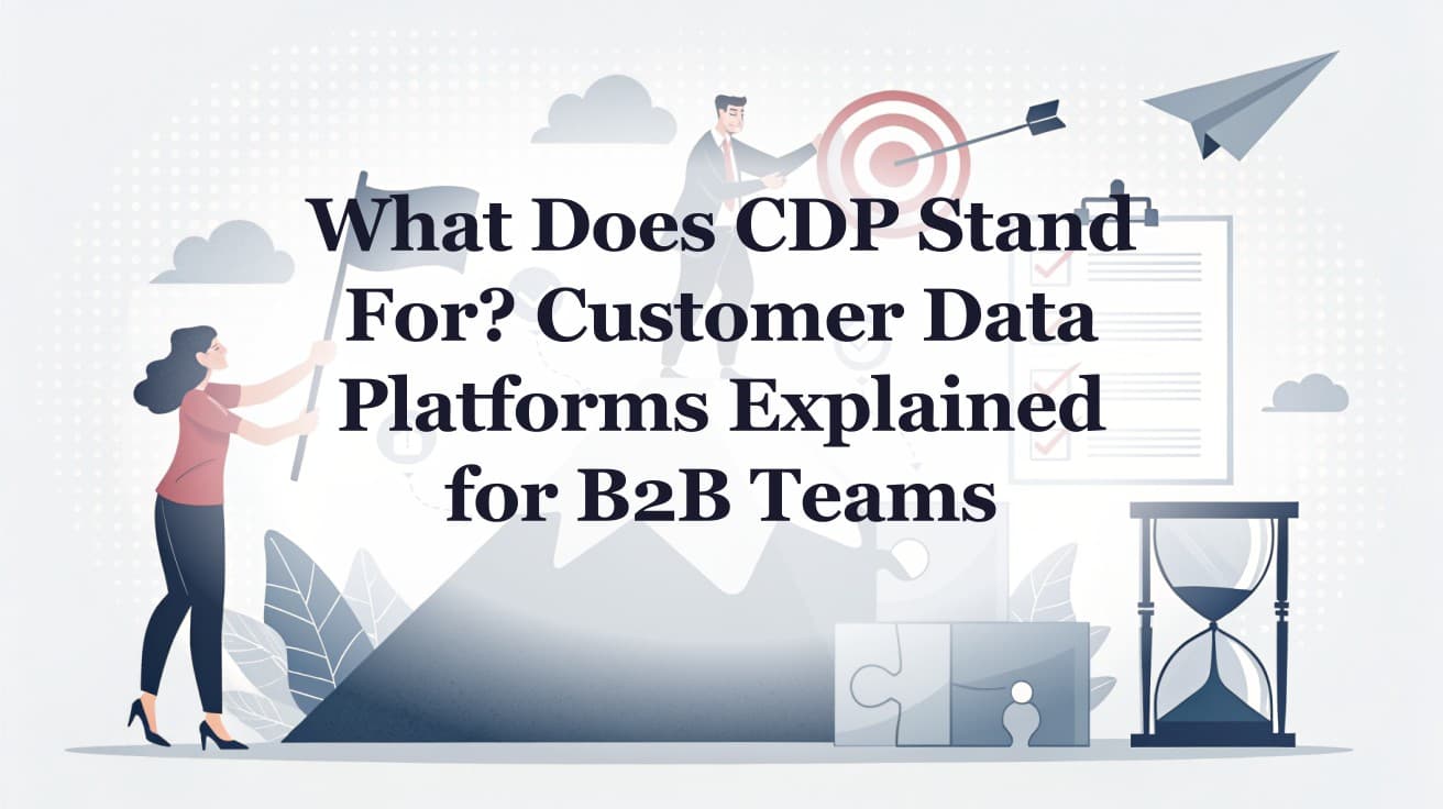 What Does CDP Stand For? Customer Data Platforms Explained for B2B Teams