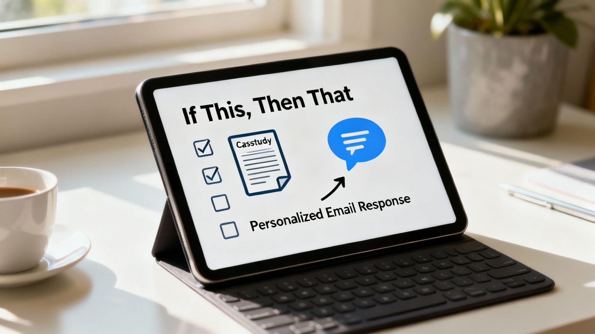 A person at a desk analyzing charts and graphs on a computer screen, representing the process of identifying and acting on buying signals.