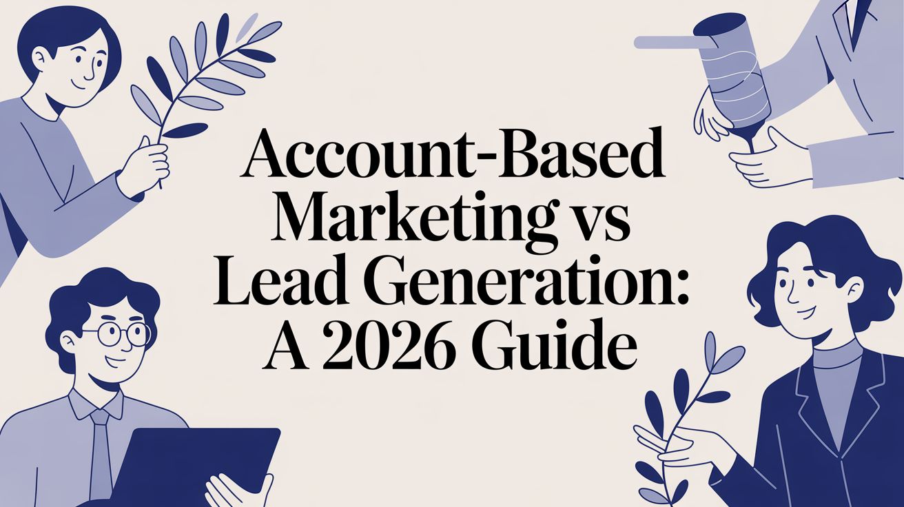 Curated visual reference: Visual Reference: Account Based Marketing Vs Lead Generation A 2026 Guide