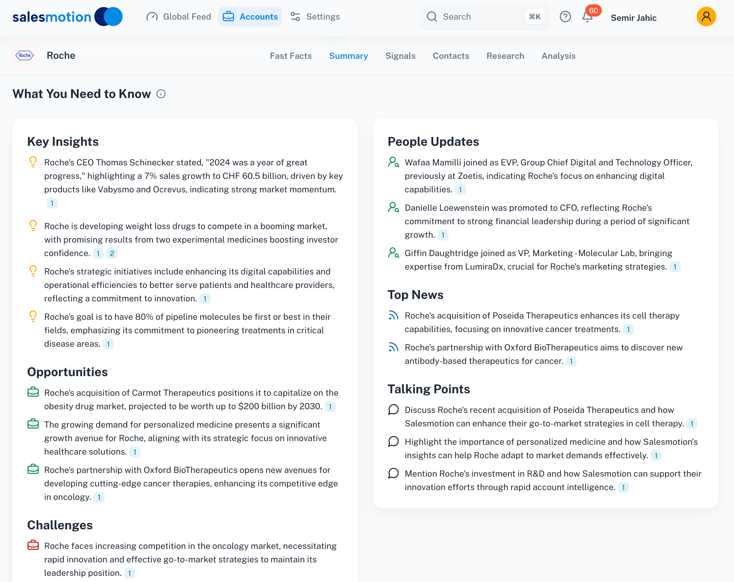Strategic Overview of An Account